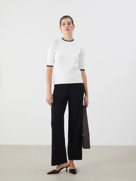 Женский черный Брюки